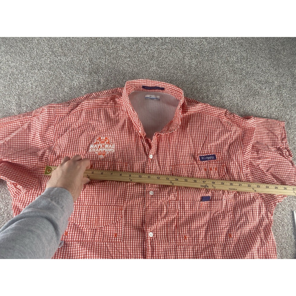 Columbia Super Bonehead Clemson Tigers 2016 National Champion Fiish Shirt 2XLT - Picture 7 of 10